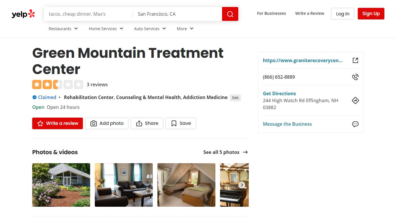 Green Mountain Treatment Center - Yelp